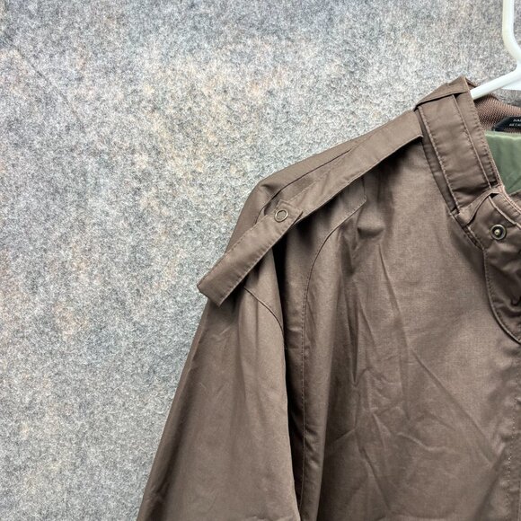 Members Only Jacket Men Large Windbreaker Brown Full Zip  Wind-stopper Vtg - Picture 7 of 12